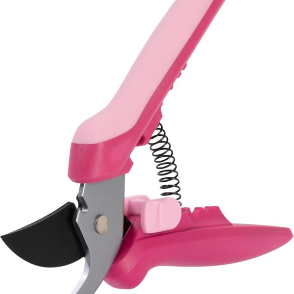 Floral Pruning Shears - Plant Cutting Scissors/Garden Clippers For Deadheading and Working with Flowers - Rose Petal Pink