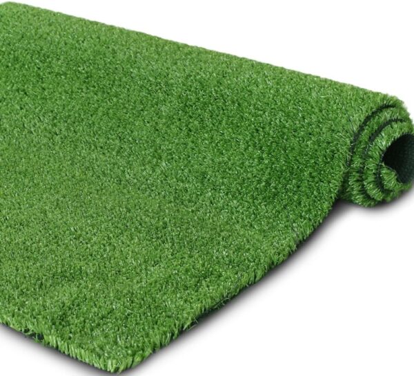 4 FT X 13 FT Synthetic Artificial Grass Turf for Garden Backyard Patio Balcony, Drainage Holes & Rubber Backing,Indoor Outdoor Faux Grass  Rug,DIY Decorations for Fence Backdrop