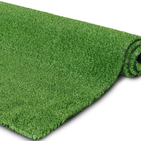 4 FT X 13 FT Synthetic Artificial Grass Turf for Garden Backyard Patio Balcony, Drainage Holes & Rubber Backing,Indoor Outdoor Faux Grass  Rug,DIY Decorations for Fence Backdrop