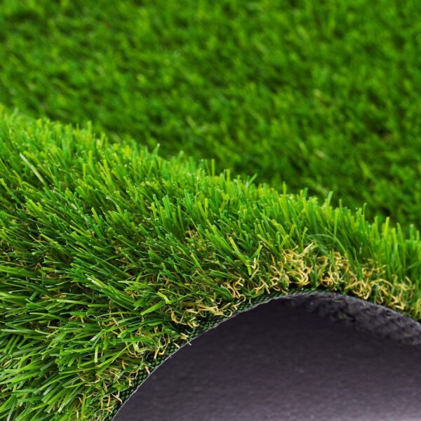4' x 6' (24 Square ft) Artificial Grass, Realistic Fake Grass Deluxe Synthetic Turf Thick Lawn Pet Turf, Indoor/Outdoor Landscape, Easy to Clean with Drain Holes, Non Toxic, High Density, 35mm